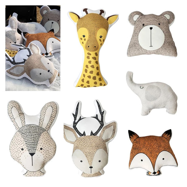 Afbeelding in Gallery-weergave laden, FOX &amp; BUNNIES - Supergrote zachte knuffel Vos Olifant Beer Konijn Hert en Giraffe
