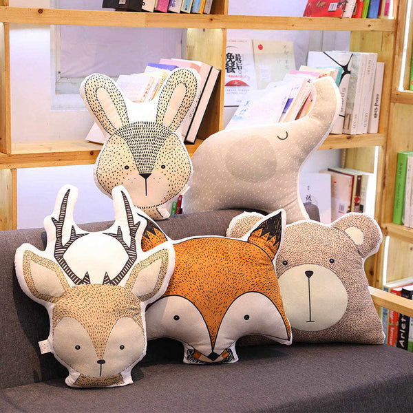 Afbeelding in Gallery-weergave laden, FOX &amp; BUNNIES - Supergrote zachte knuffel Vos Olifant Beer Konijn Hert en Giraffe
